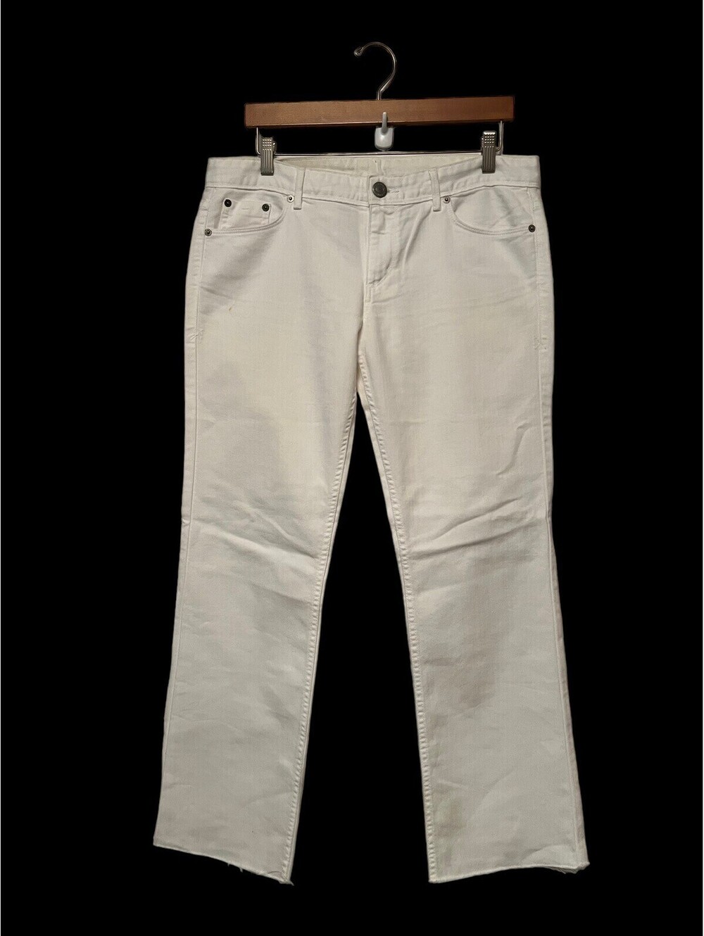 Armani Exchange White Denim Jeans Women Size 12R Stretch